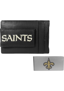 New Orleans Saints Leather Mens Bifold Wallet