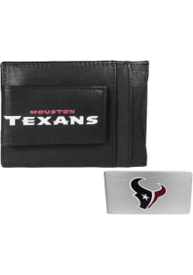 Houston Texans Leather Mens Bifold Wallet