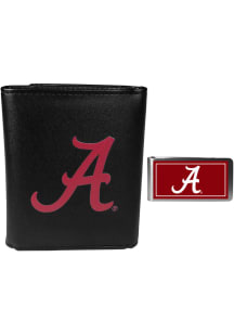 Alabama Crimson Tide Leather Mens Money Clip
