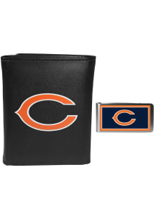 Chicago Bears Leather Mens Money Clip