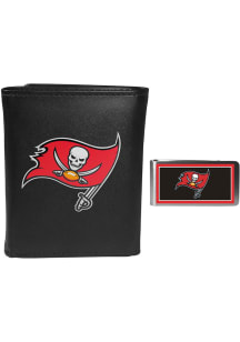 Tampa Bay Buccaneers Leather Mens Money Clip