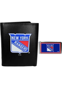 New York Rangers Leather Mens Money Clip