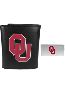 Oklahoma Sooners Leather Mens Trifold Wallet