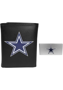 Dallas Cowboys Leather Mens Trifold Wallet