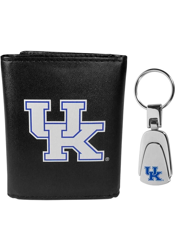 Kentucky Wildcats Leather W Key Chain Mens Trifold Wallet