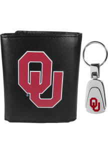 Oklahoma Sooners Leather Mens Trifold Wallet