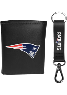 New England Patriots Leather Mens Trifold Wallet