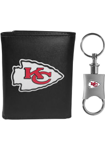 Kansas City Chiefs Leather Mens Trifold Wallet