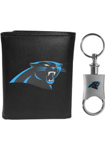 Carolina Panthers Leather Mens Trifold Wallet