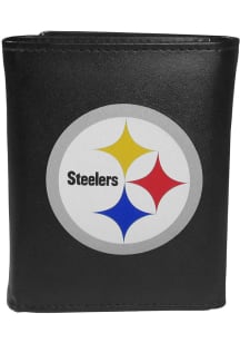 Pittsburgh Steelers Leather Mens Trifold Wallet