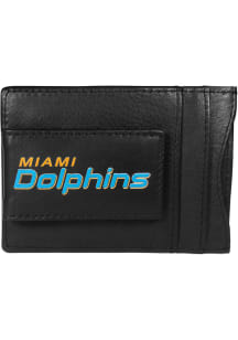 Miami Dolphins Leather Mens Bifold Wallet