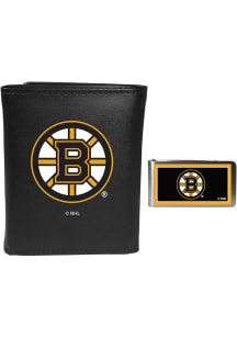Boston Bruins Money Clip Mens Trifold Wallet