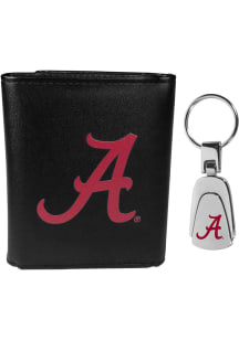Alabama Crimson Tide Key Chain Mens Trifold Wallet
