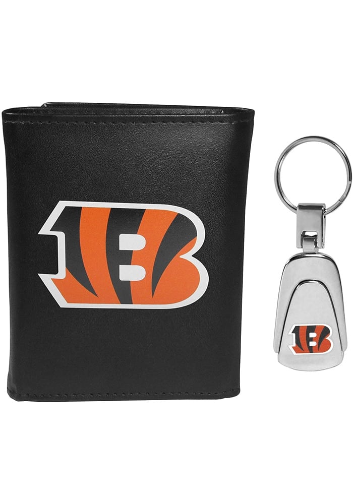 Cincinnati Bengals Key Chain Mens Trifold Wallet