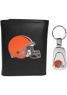 Cleveland Browns Key Chain Mens Trifold Wallet