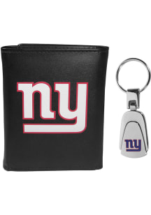 New York Giants Key Chain Mens Trifold Wallet