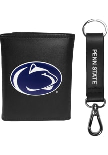 Penn State Nittany Lions Key Chain Mens Trifold Wallet