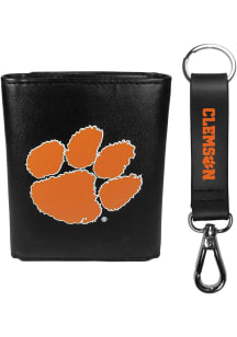 Clemson Tigers Key Chain Mens Trifold Wallet