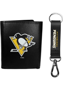 Pittsburgh Penguins Key Chain Mens Trifold Wallet