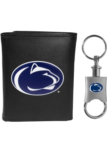Penn State Nittany Lions Key Chain Mens Trifold Wallet