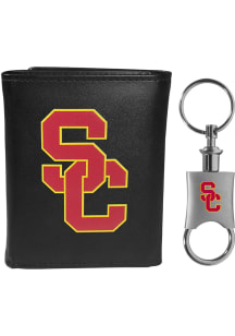 USC Trojans Key Chain Mens Trifold Wallet
