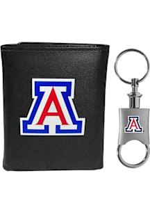 Arizona Wildcats Valet Key Chain Mens Trifold Wallet