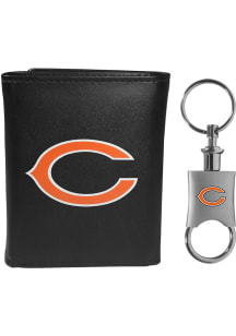 Chicago Bears Key Chain Mens Trifold Wallet