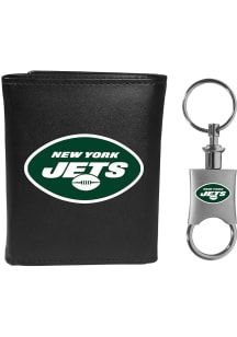 New York Jets Key Chain Mens Trifold Wallet