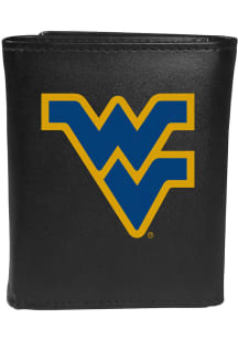 West Virginia Mountaineers Large Logo Mens Trifold Wallet