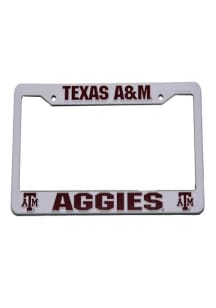 Texas A&amp;M Aggies Silver Plastic License Frame