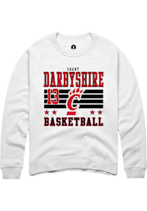 Grant Darbyshire Cincinnati Bearcats Mens White NIL Striped Player Crew
