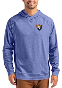 Cutter and Buck Illinois Fighting Illini Mens Blue Vault Adapt Knit Hood Long Sleeve Hoodie