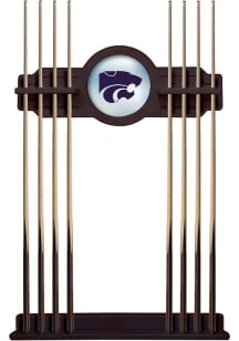 Ash K-State Wildcats Solid Wood Cue Rack Pool Table