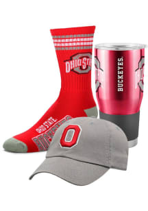 Ohio State Buckeyes Red Fan Pack Gift Box Adjustable Hat