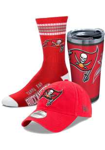 Tampa Bay Buccaneers Fan Pack Gift Box Adjustable Hat - Red