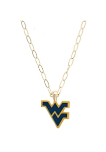 West Virginia Mountaineers Enamel Logo Necklace