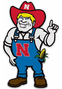 Light Blue Nebraska Cornhuskers Mascot Design Pennant