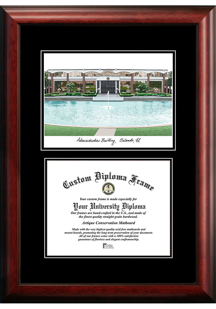 UCF Knights Diplomate and Campus Lithograph Picture Frame