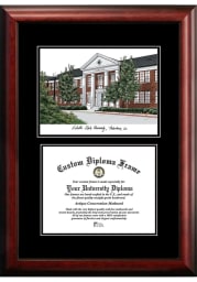 Nicholls State Colonels Diplomate and Campus Lithograph Picture Frame