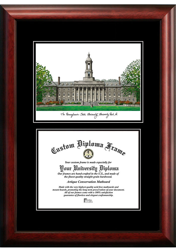 Penn State Nittany Lions Diplomate and Campus Lithograph Picture Frame
