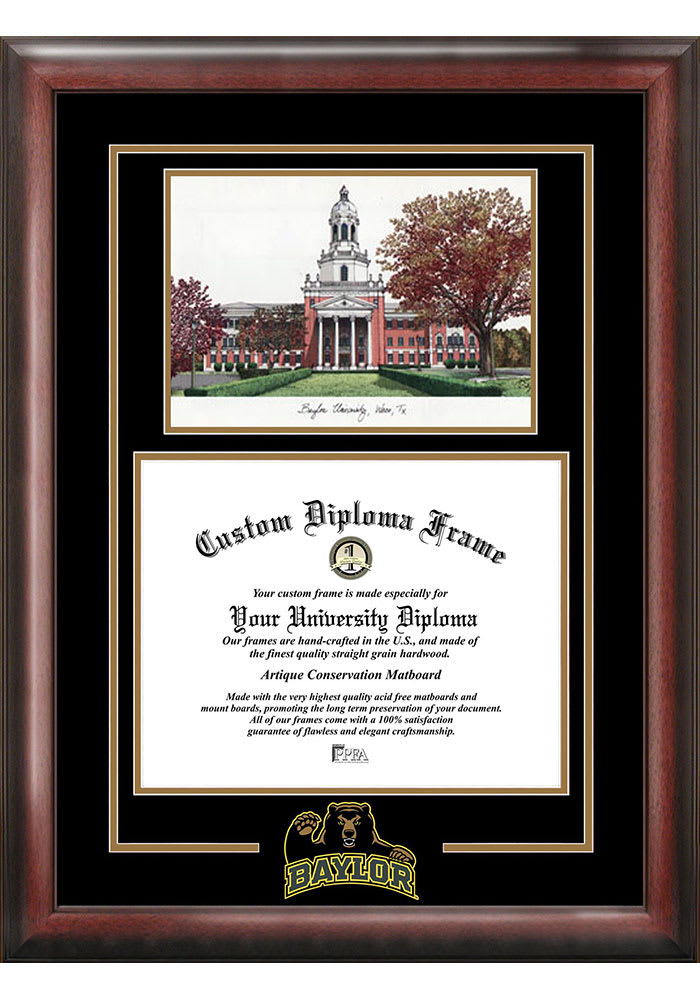 Baylor Bears Spirit Graduate Diploma Picture Frame