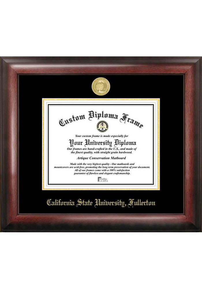 Cal State Fullerton Titans Gold Embossed Diploma Frame Picture Frame
