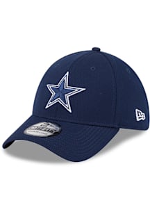 New Era Dallas Cowboys Mens Navy Blue Evergreen Dash Mark 39THIRTY Flex Hat