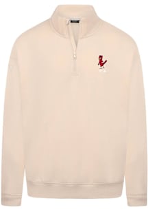 Levelwear St Louis Cardinals Mens Tan Murray Core Long Sleeve Qtr Zip Pullover