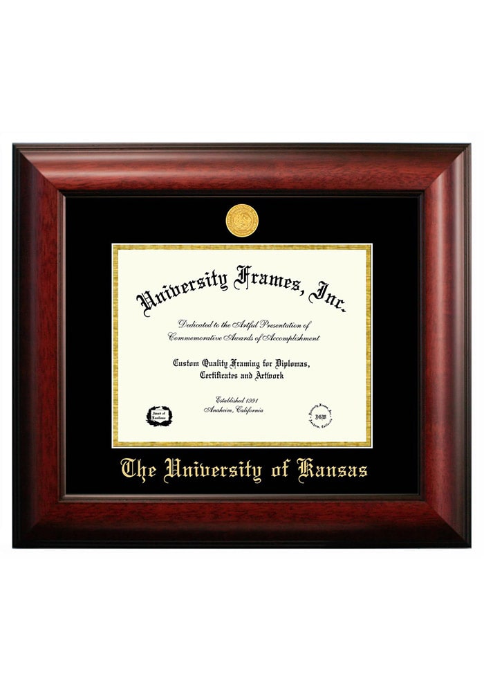 Kansas Jayhawks Satin 8 1/2x11 Diploma Picture Frame