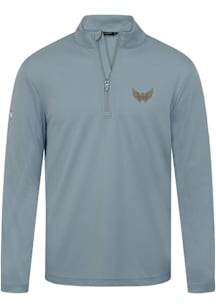 Levelwear Washington Capitals Mens Grey Heron Copper Long Sleeve Qtr Zip Pullover