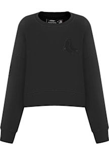 Pro Standard Boston Red Sox Womens Black Neutral Crew Sweatshirt