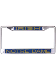 Notre Dame Fighting Irish Metallic Inlaid License Plate Frame - Navy Blue