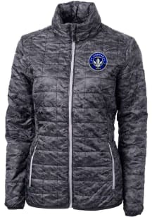 Cutter and Buck Montreal Impact Womens Black Rainier PrimaLoft Printed Filled Jacket