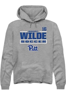 Margaret Wilde Pitt Panthers Mens Graphite NIL Stacked Box Player Hood